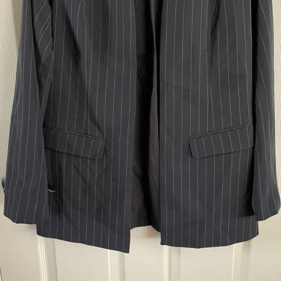 Halogen Black Pinstripe Blazer - Picture 6 of 11